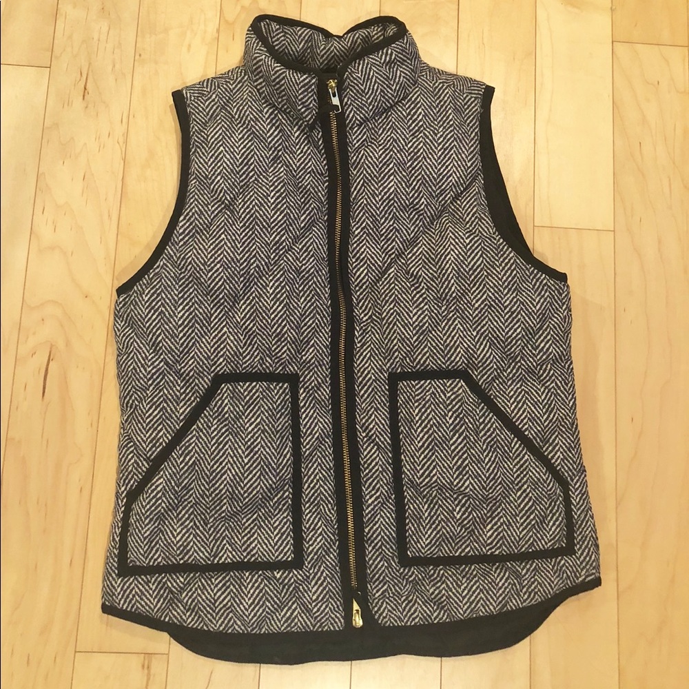 JCrew Herringbone Expedition Vest - Small